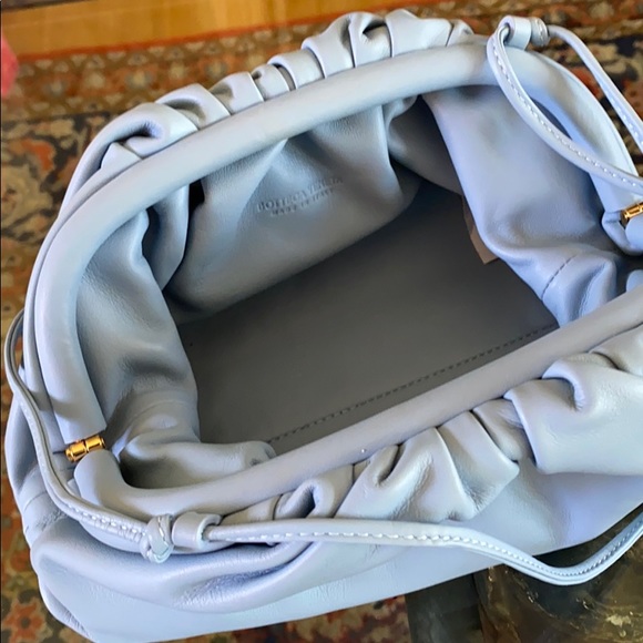 Bottega Veneta light blue small pouch - Picture 9 of 9